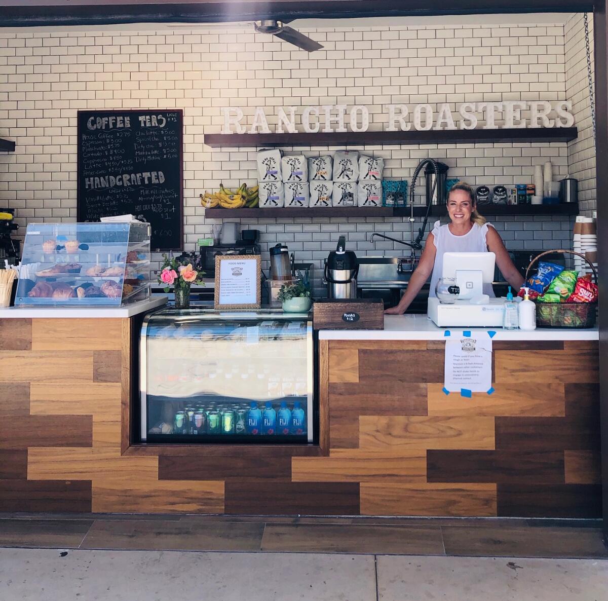 Courtney Cindrich opened the new Rancho Roasters coffee shop in the village.