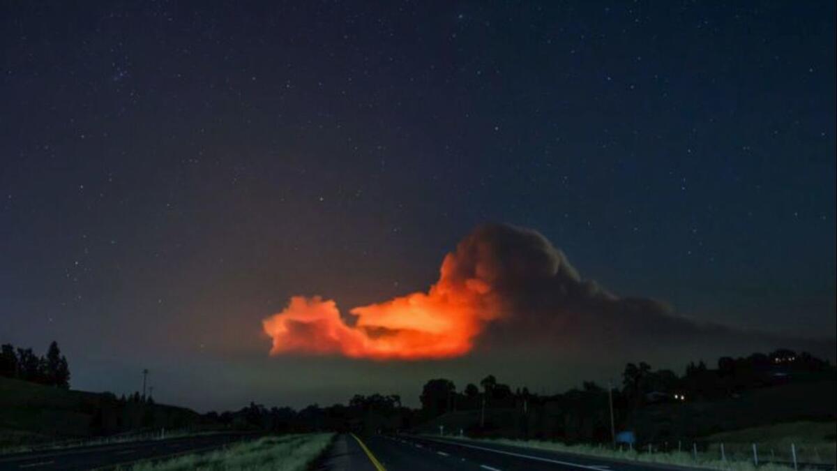 The Mendocino Complex fire.