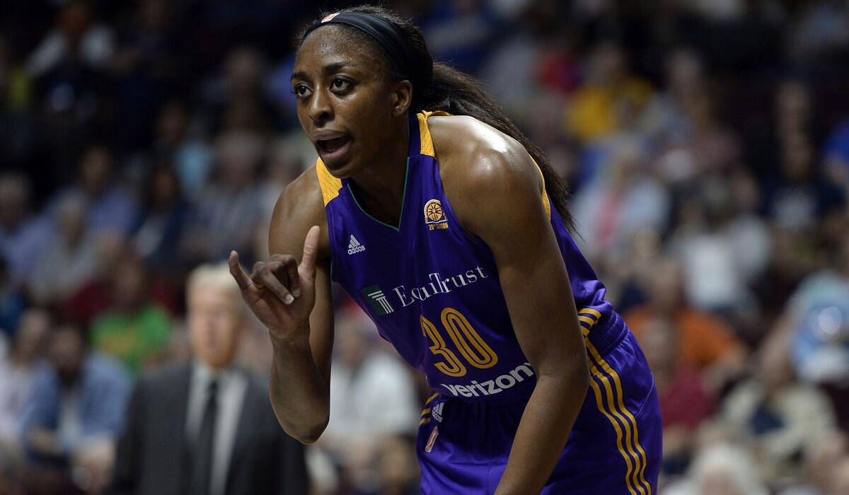 Sparks forward Nneka Ogwumike is ranked third in the WNBA in scoring (19.7) and rebounding (9) while leading the league with 66.5 percent shooting, the second-best percentage in WNBA history.