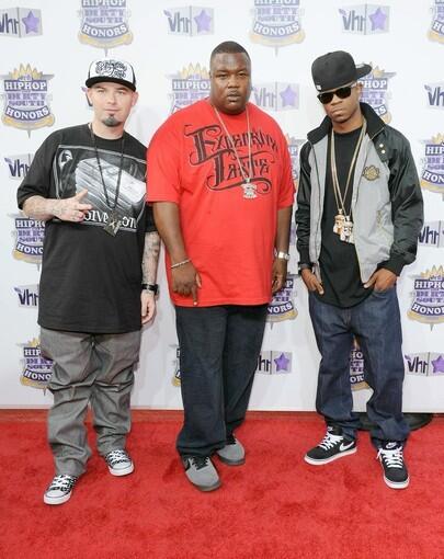 From left: Paul Wall, DJ 5000 Watts and Chamillionaire