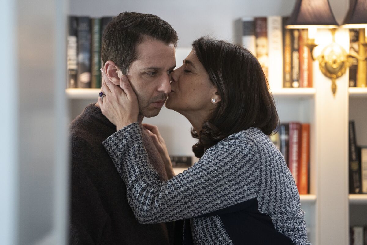 Jeremy Strong and Hiam Abbass in Season 2 of "Succession."