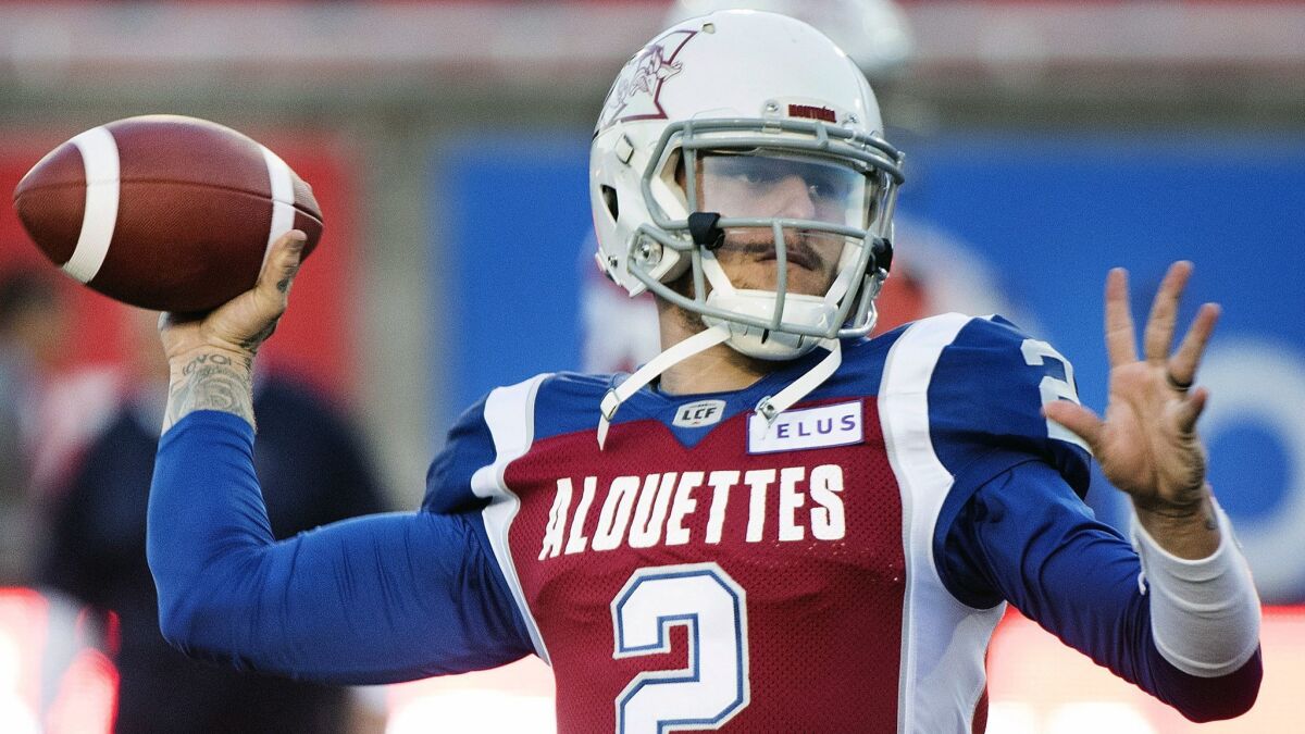 Johnny Manziel signs with Alliance of American Football.
