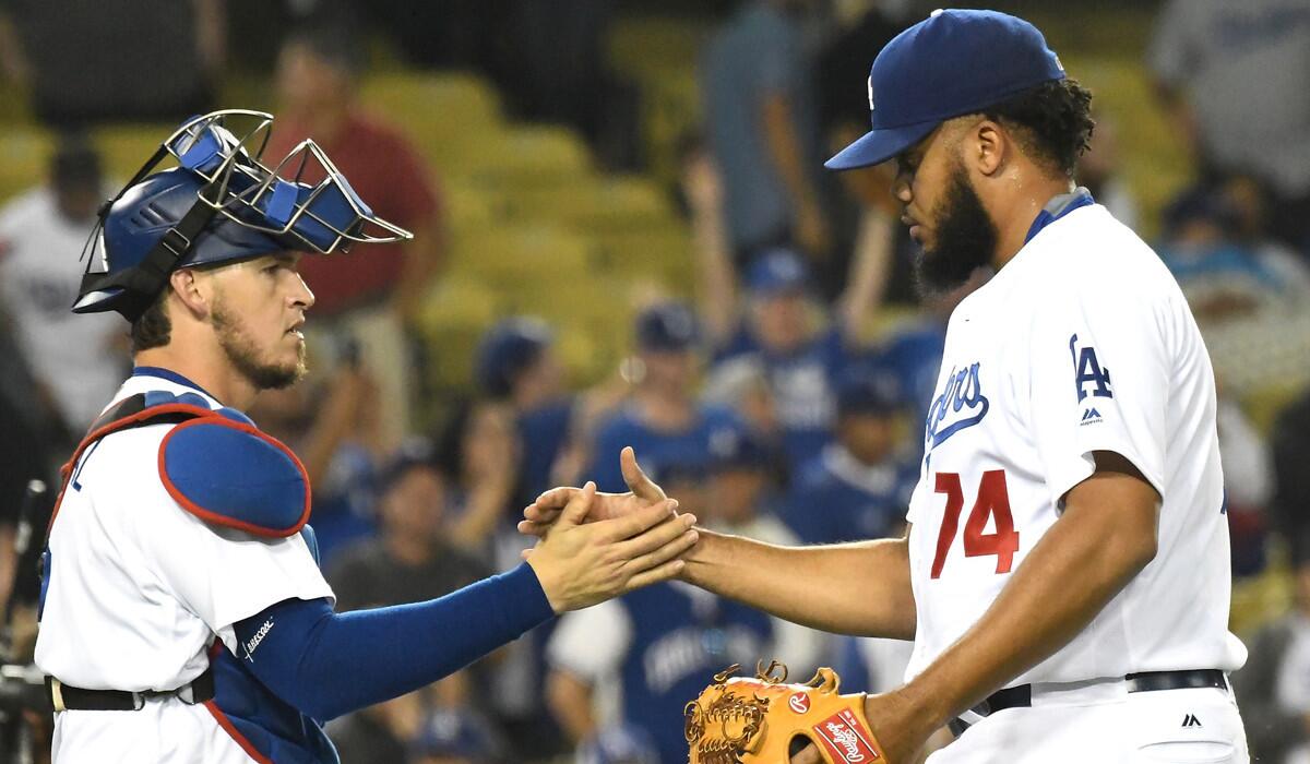 The Dodgers will be relying again on closer Kenley Jansen (74), who re-signed with the team for a hefty salary, and catcher Yasmani Grandal, one of four players to hit 25 or more homers for the club last season.