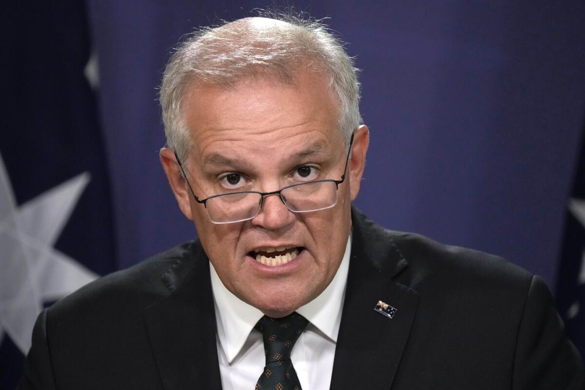 Australian Prime Minister Scott Morrison