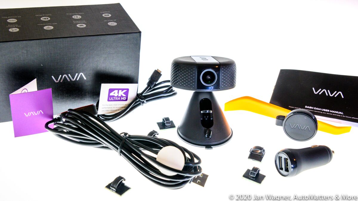 VAVA 4K dash cam & accessories