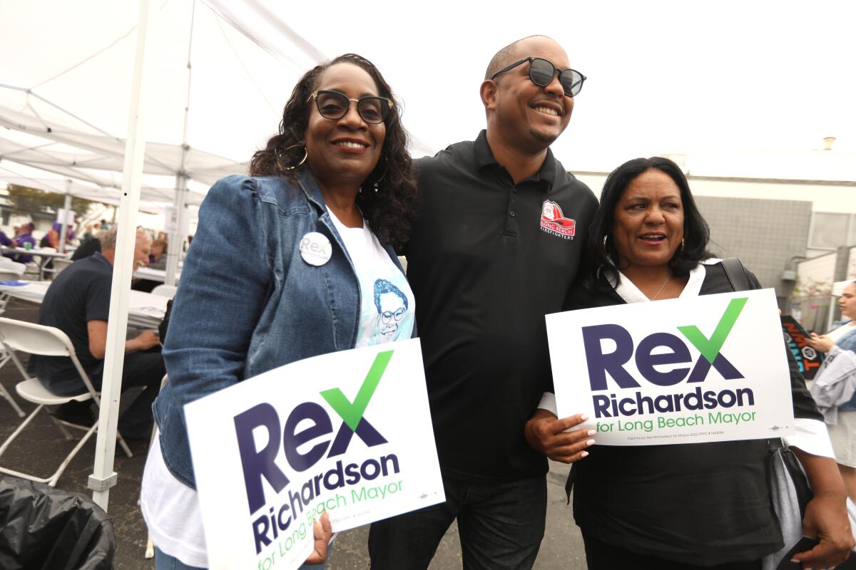Yvonne Wheeler, Rex Richardson and Heather Hutt