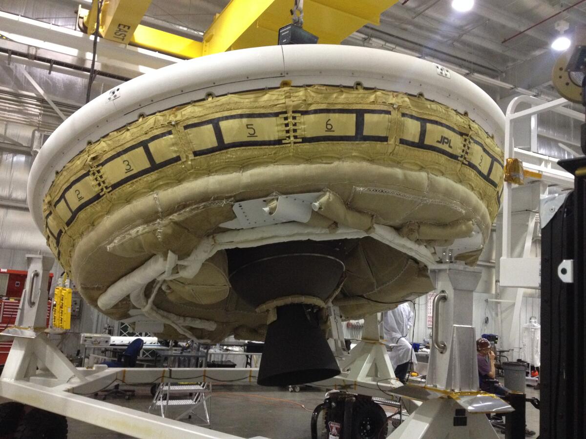 NASA's Low-Density Supersonic Decelerator test vehicle arrives at the Navy's Pacific Missile Range Facility on Kauai. 