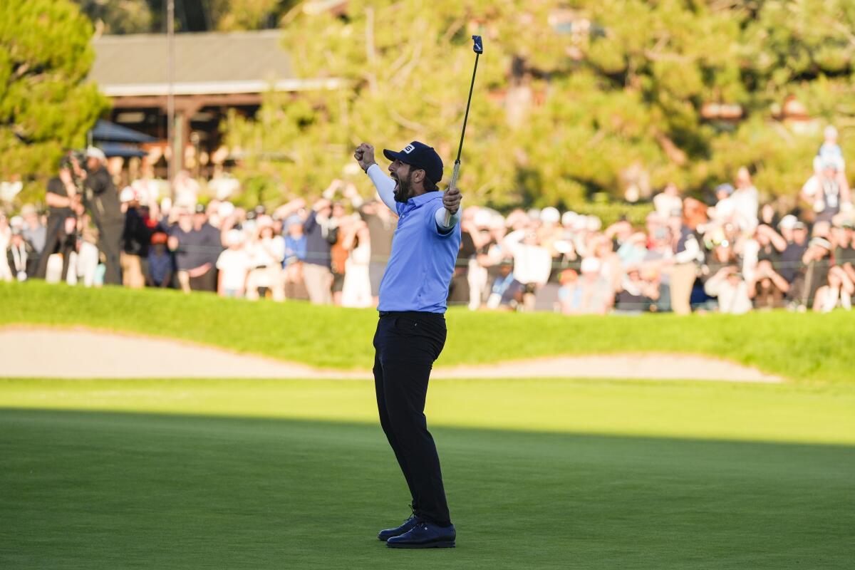 Matthieu Pavon makes PGA Tour history with Torrey Pines win - Los Angeles  Times