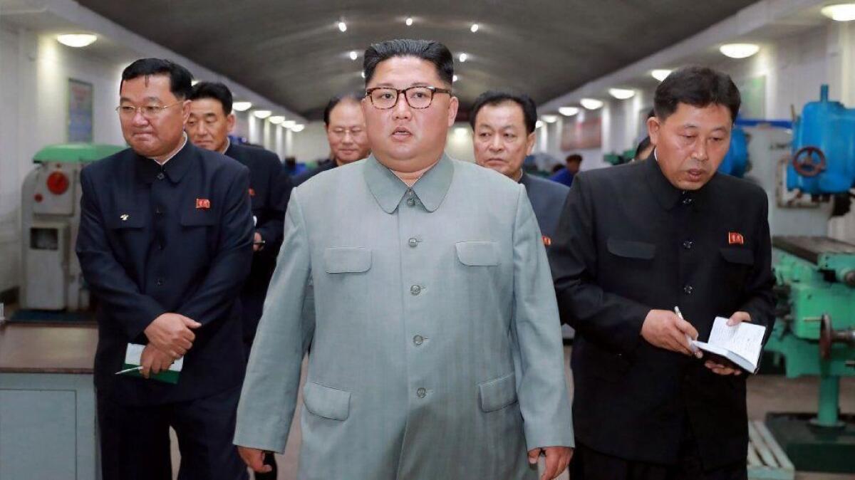This picture released from North Korea's official Korean Central News Agency shows North Korean leader Kim Jong Un.