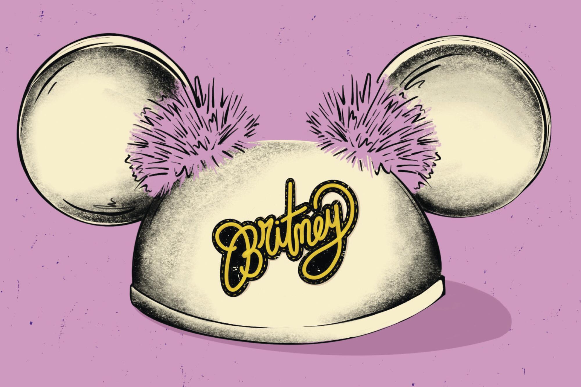 Illustration of Mickey Mouse ears hat