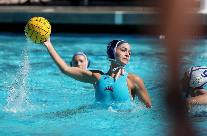 Corona del Mar's Aliyah Cohen scores against Agoura during Saturday's match. 