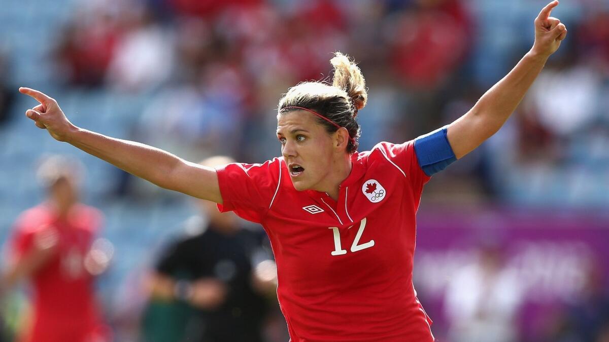 Christine Sinclair and Canada will open Women's World Cup play on Monday against Cameroon.