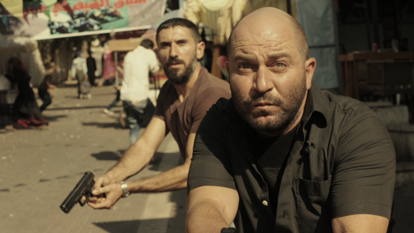 Doron Ben-David, left, and Lior Raz in Netflix's "Fauda."