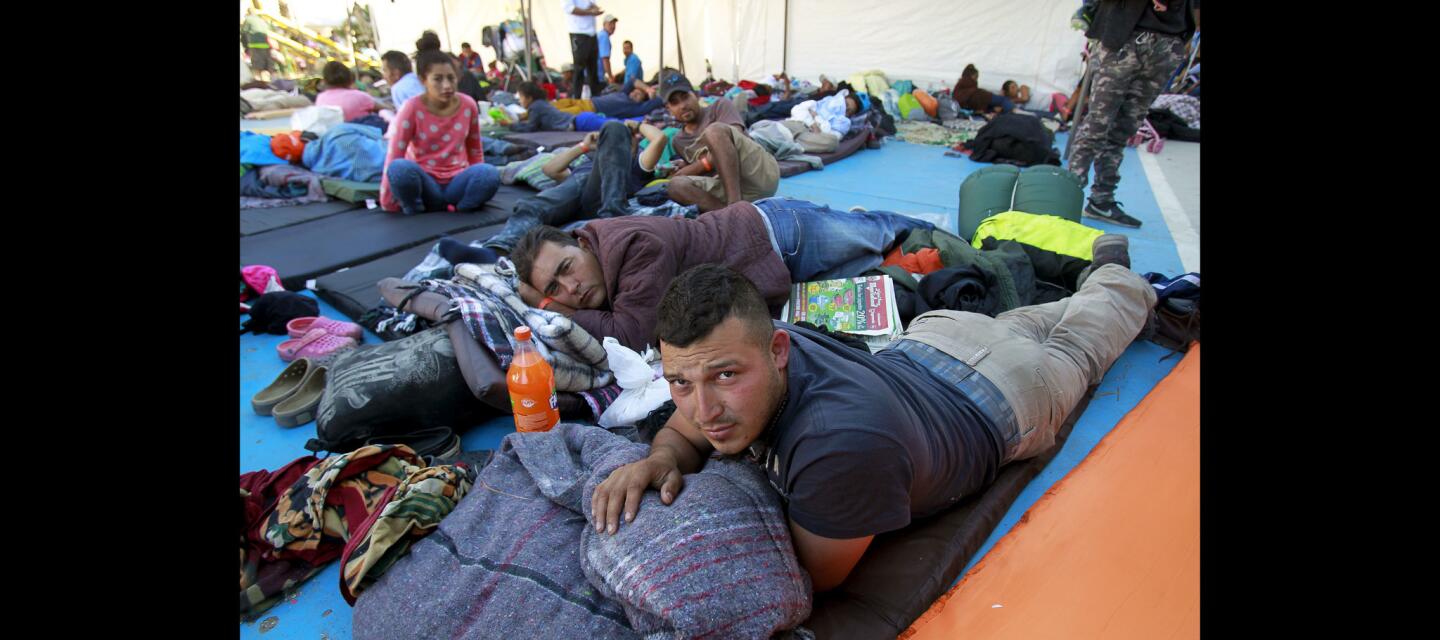 Migrants fill shelters set up for them in Tijuana