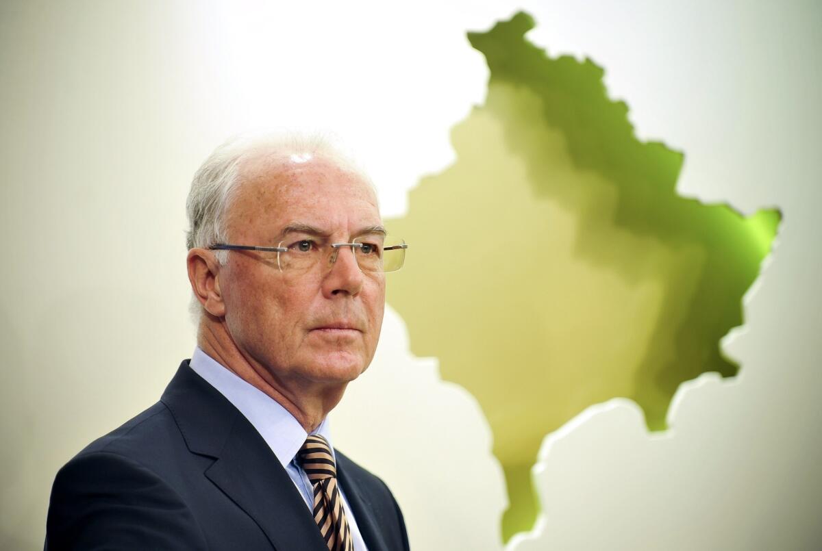 FIFA banned Franz Beckenbauer of Germany from any association with soccer for 90 days after being accused of not cooperating with an investigation into the 2018 and 2022 World Cup bids.