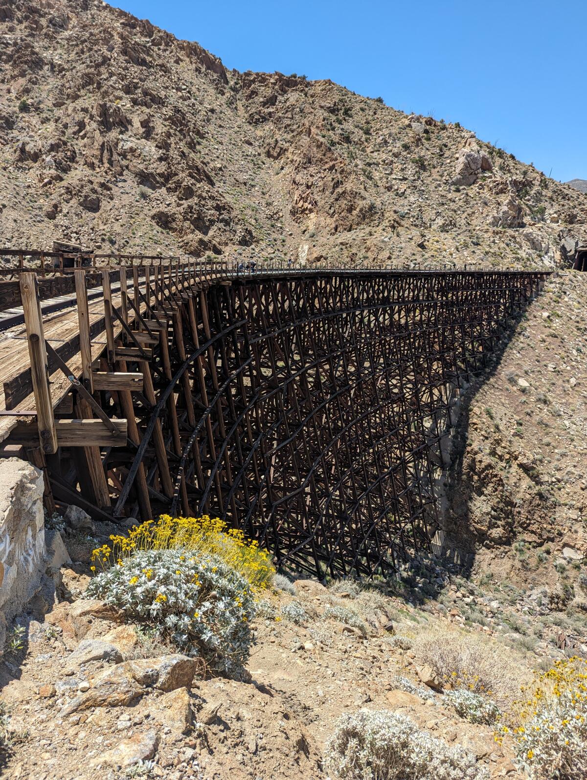 Goat Canyon Trestle in Anza Borrego State Park, photographed April 27, 2024.