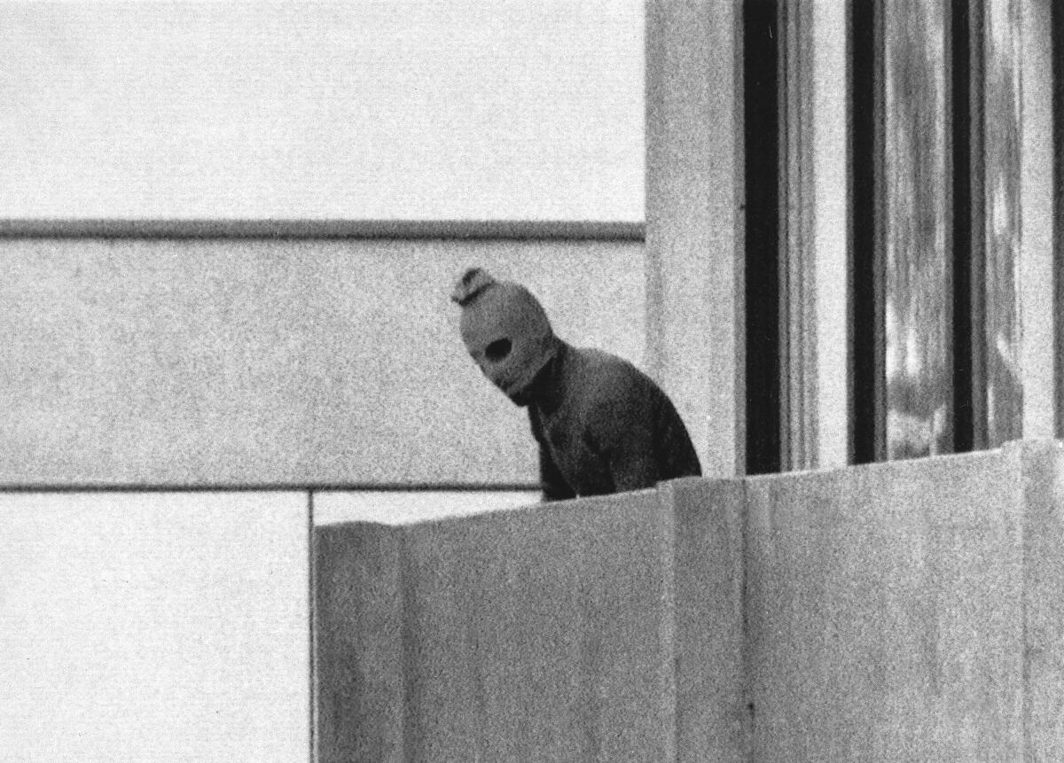 A member of the Arab Commando group which seized members of the Israeli Olympic Team in Munich, Sept. 5, 1972.