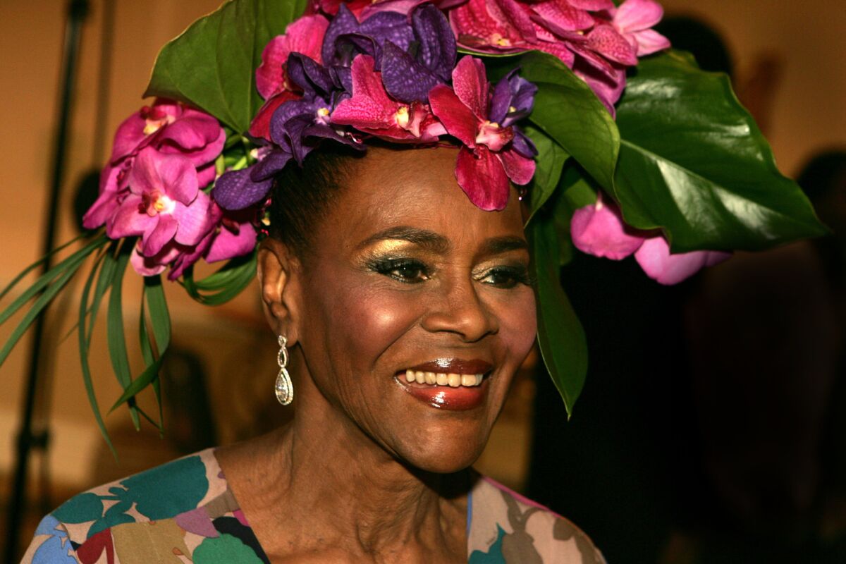 Cicely Tyson received an award at the "Black Women in Hollywood" event at the Beverly Hills Hotel in 2010.
