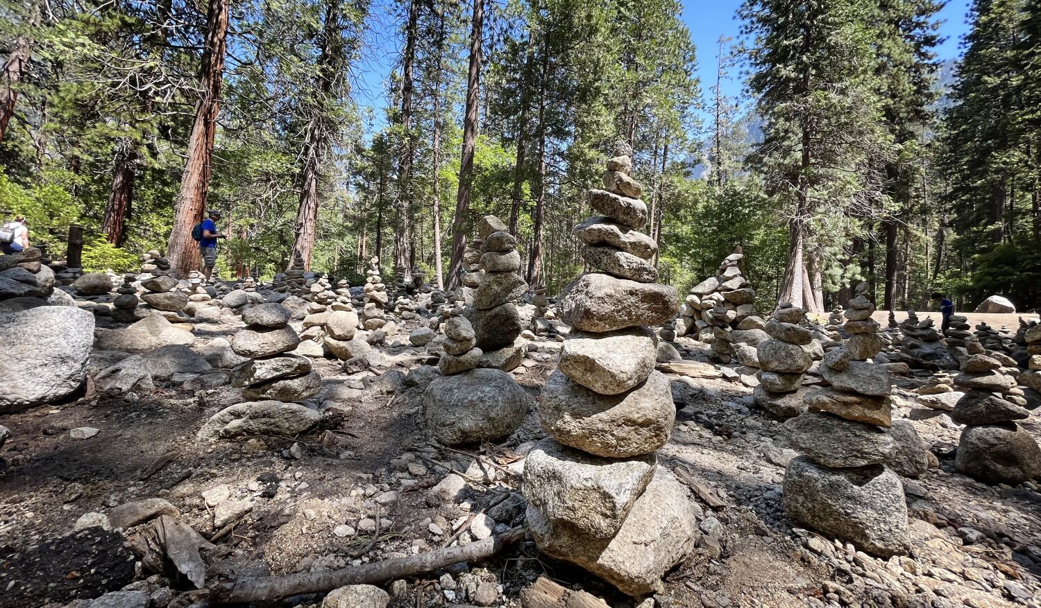 Have you seen these giant piles of rocks at Yosemite? Rangers say knock 'em down