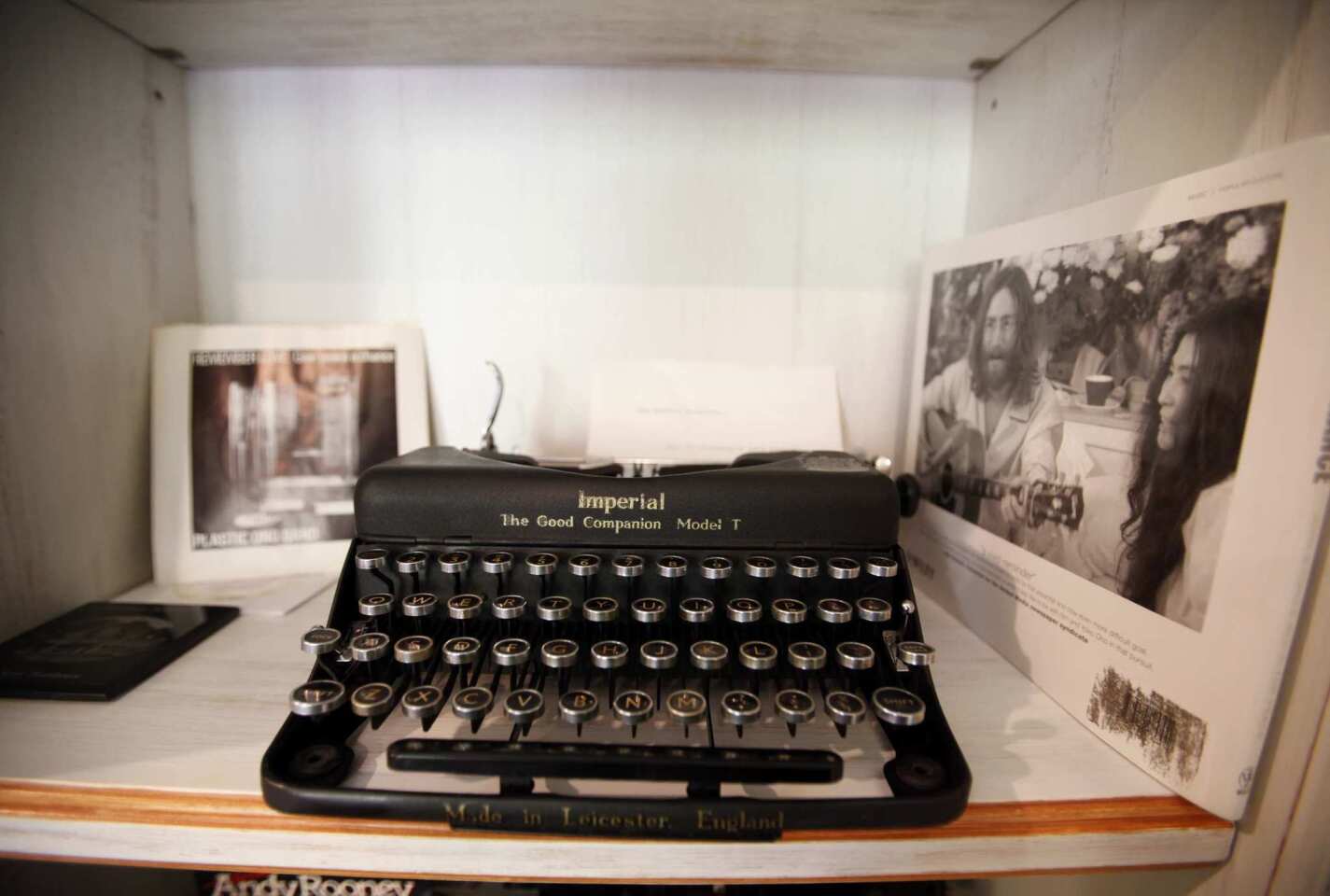 This Imperial Good Companion Model T was used by John Lennon to write song lyrics.