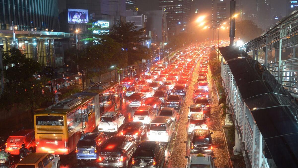 Traffic was bad during the morning rush hour, but it was even worse at night, researchers found.