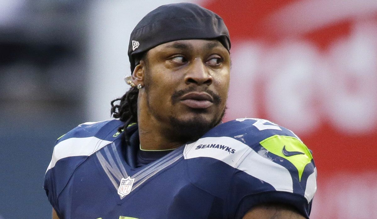 Seattle running back Marshawn Lynch isn't known for being chatty with reporters.