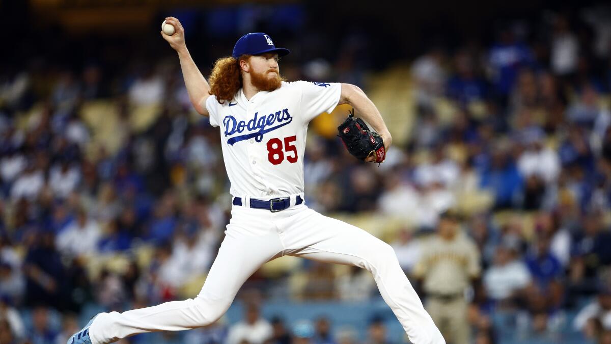 Dustin May's Dodgers debut spoiled by loss to Padres - Los Angeles