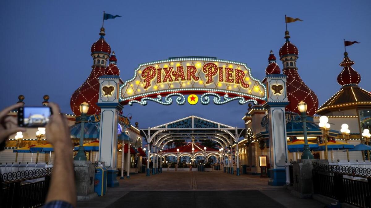 How Disney S Paradise Pier The Antithesis Of Walt Became California Adventure S Pixar Pier Los Angeles Times - pier cant roblox
