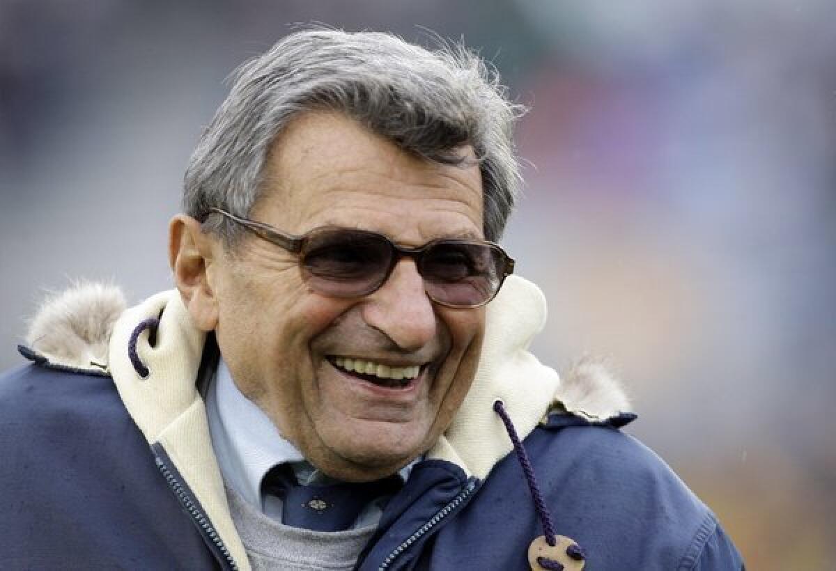 Joe Paterno died one year ago Tuesday.