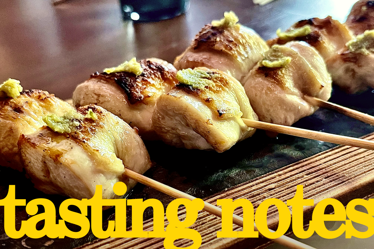 Chicken skewers at the Yakitoriguy cooking demo 