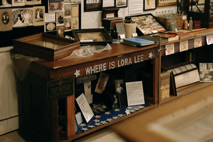 SCHULENBURG, TX - FEBRUARY 28: An area of the Schulenburg Historical Museum is dedicated to actress Lora Lee Michel who grew up in the city and disappeared from her family and friends on Monday, Feb. 28, 2022 in Schulenburg, TX. Lora Lee Michel is a former child actress of the 1940s, whose life spiraled into hard times. Her family had searched for her for years and ultimately reporter Stacy Perman discovered she had died of cancer. (Dania Maxwell / Los Angeles Times)