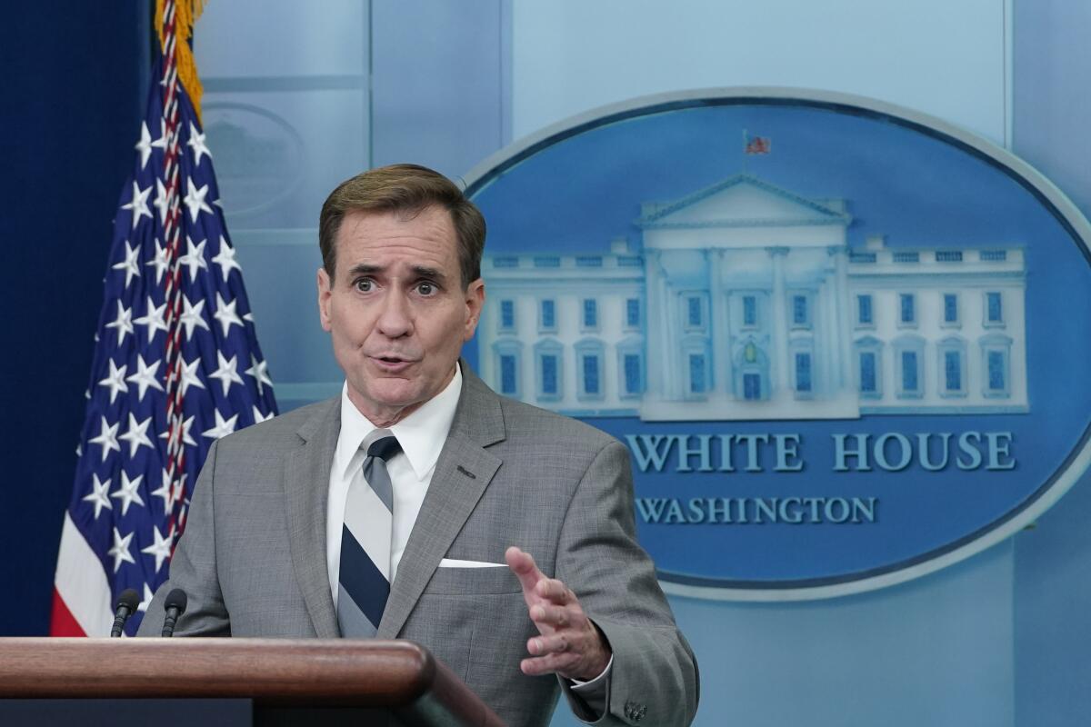 National Security Council spokesman John Kirby