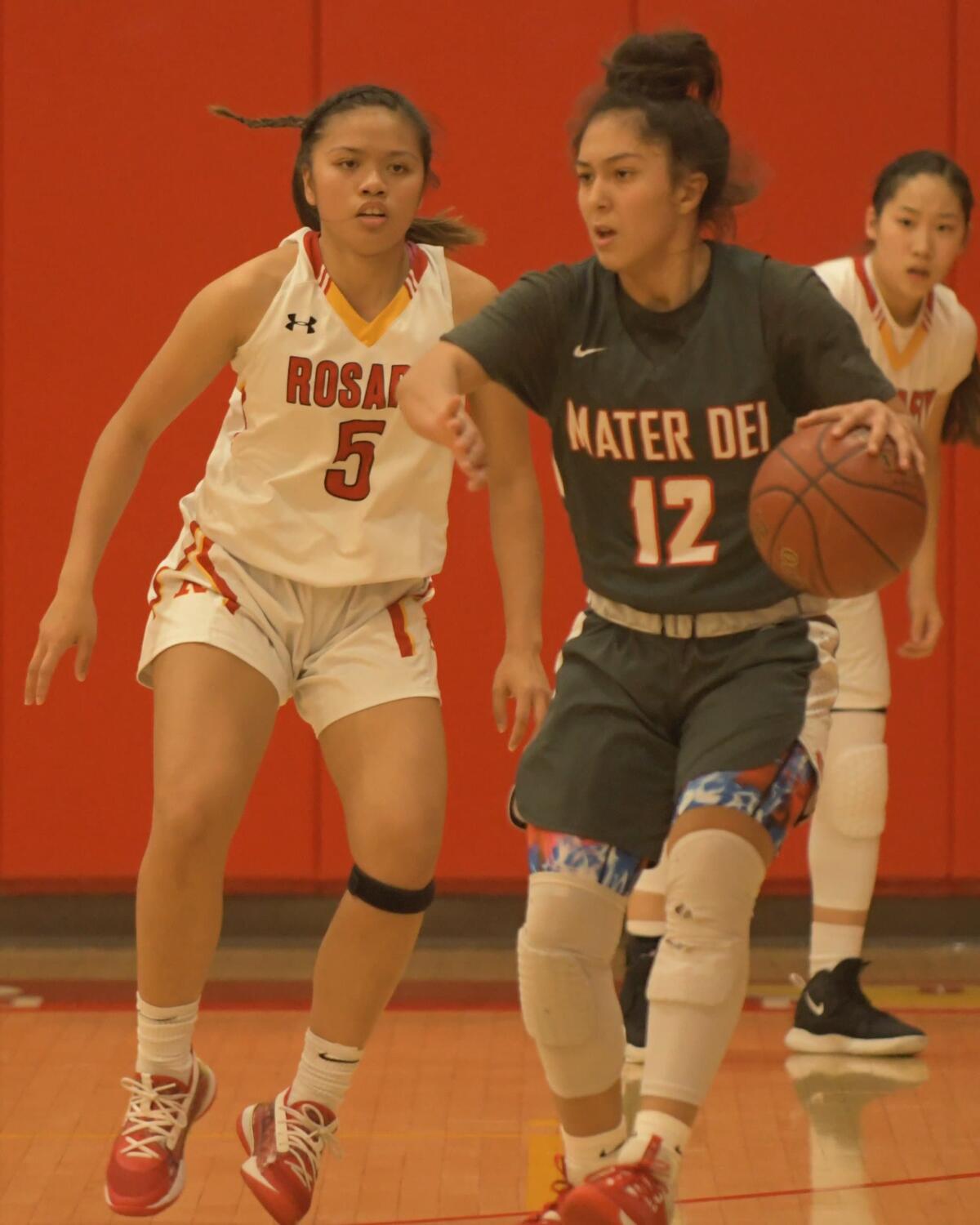 Mater Dei's Alyssa Durazo-Frescas (12) was selected as a nominee for the McDonald's All-American Games rosters.