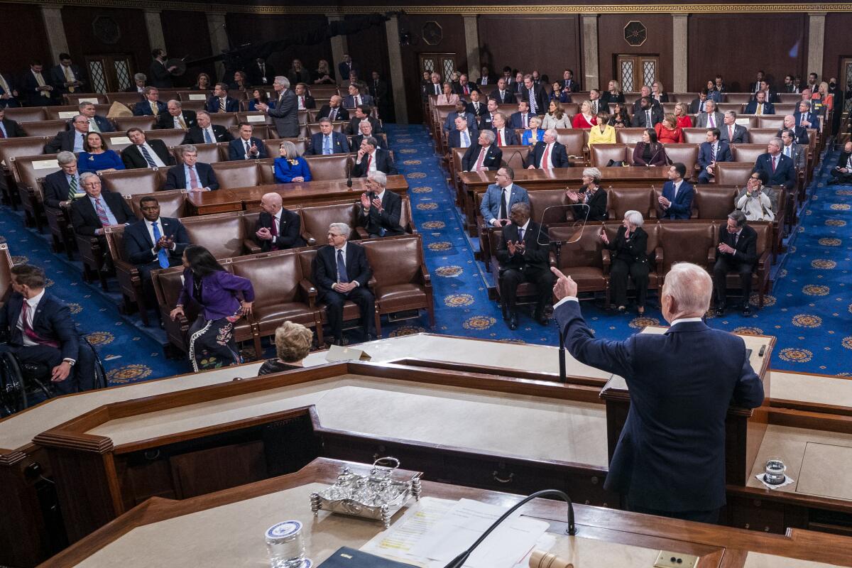 President Biden appears for the State of the Union address