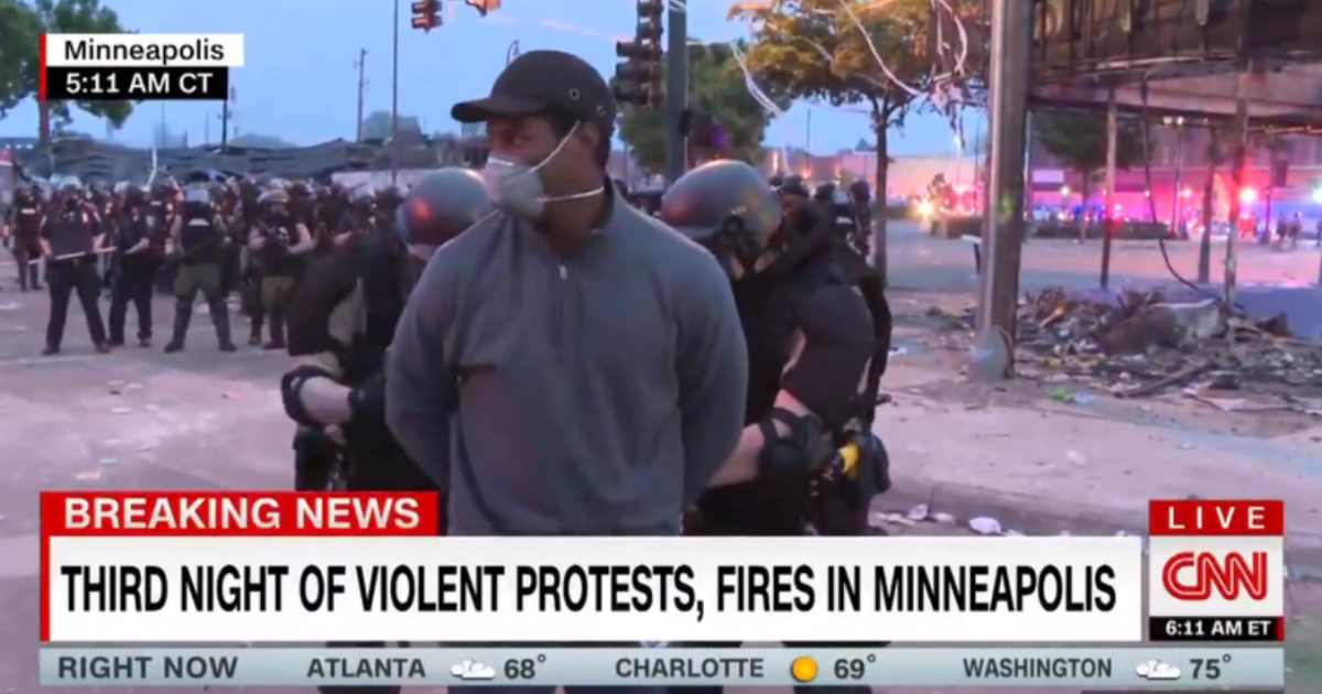 CNN's Omar Jimenez is handcuffed on live TV during Minneapolis protests.