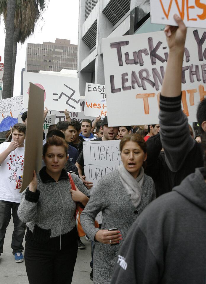 Photo Gallery: Armenian protest at Turkish Consulate to end genocide denial