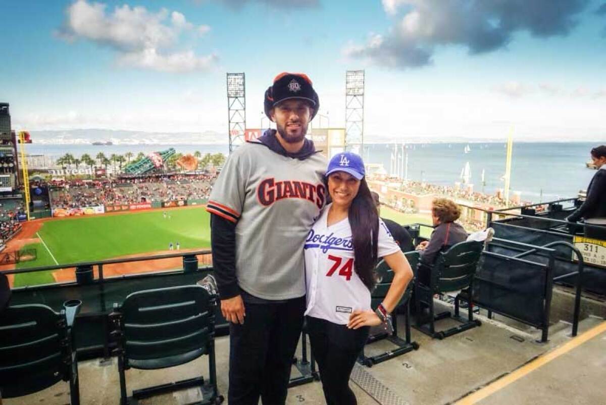 Maryanna Solis with her husband Michael in San Francisco.