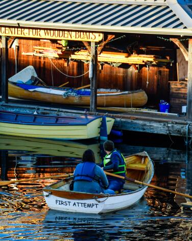 Center for Wooden Boats, South Lake Union, Seattle.