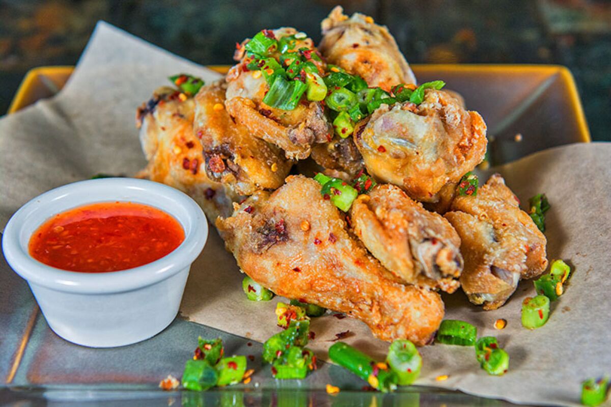 Salt and Pepper Wings are on the football menu at Wonderland Ocean Pub.