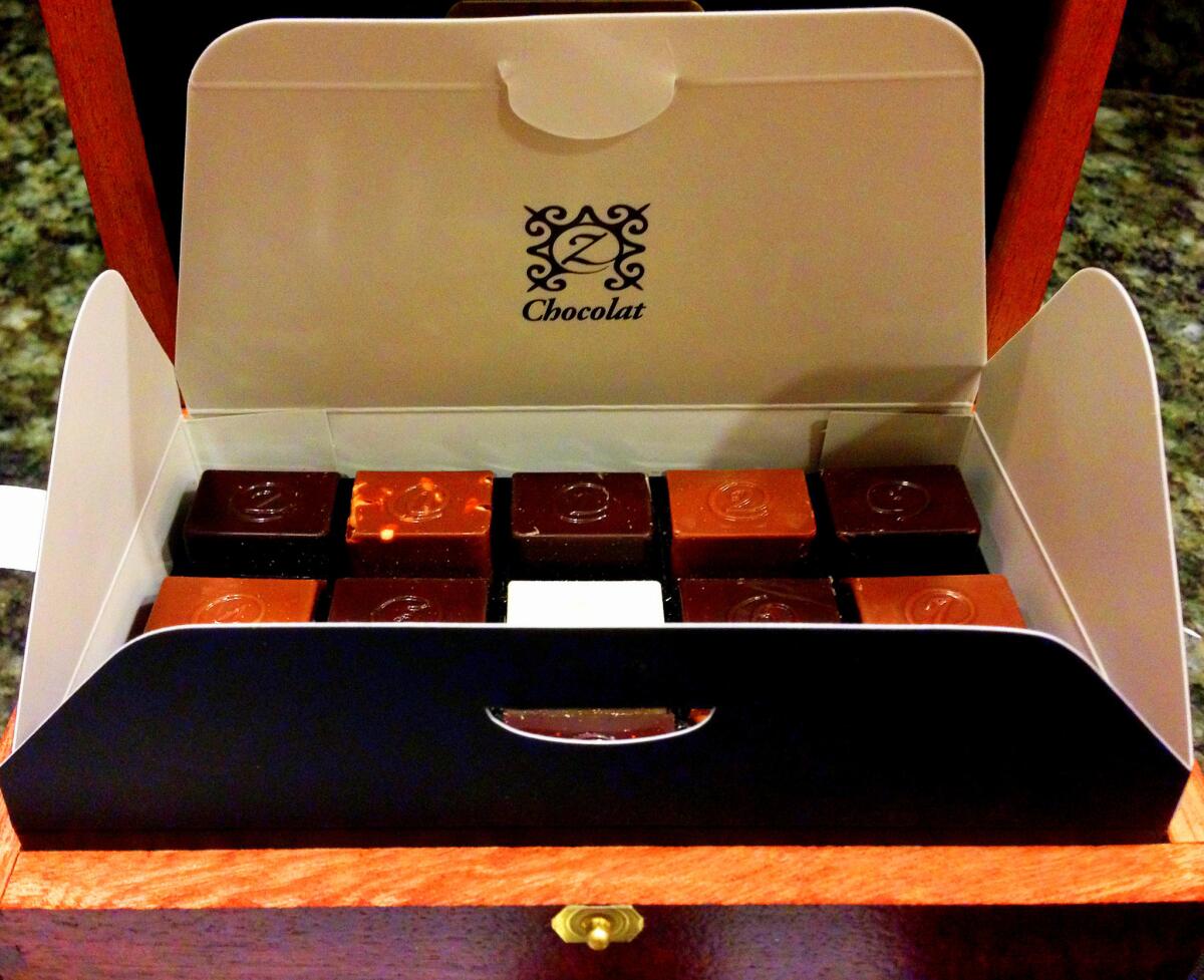 Aix en Provence-based Z Chocolat specializes in gift boxes of chocolates.