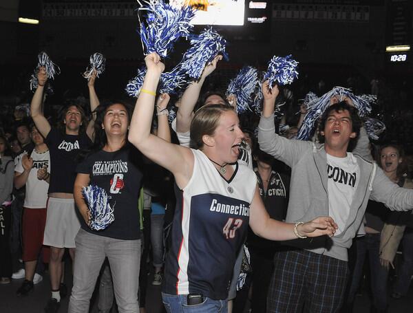 UConn Fans Celebrate