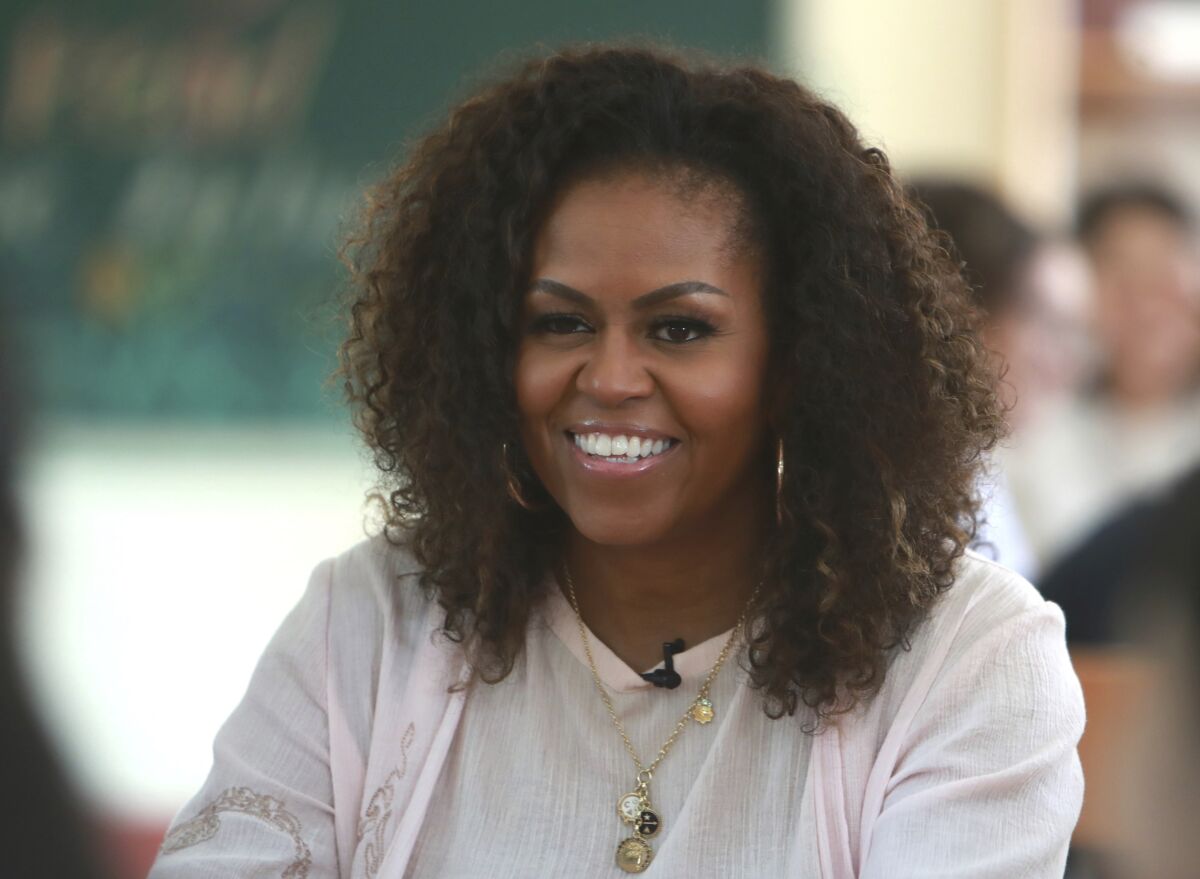Former First Lady Michelle Obama, shown on a December 2019 trip to Vietnam.