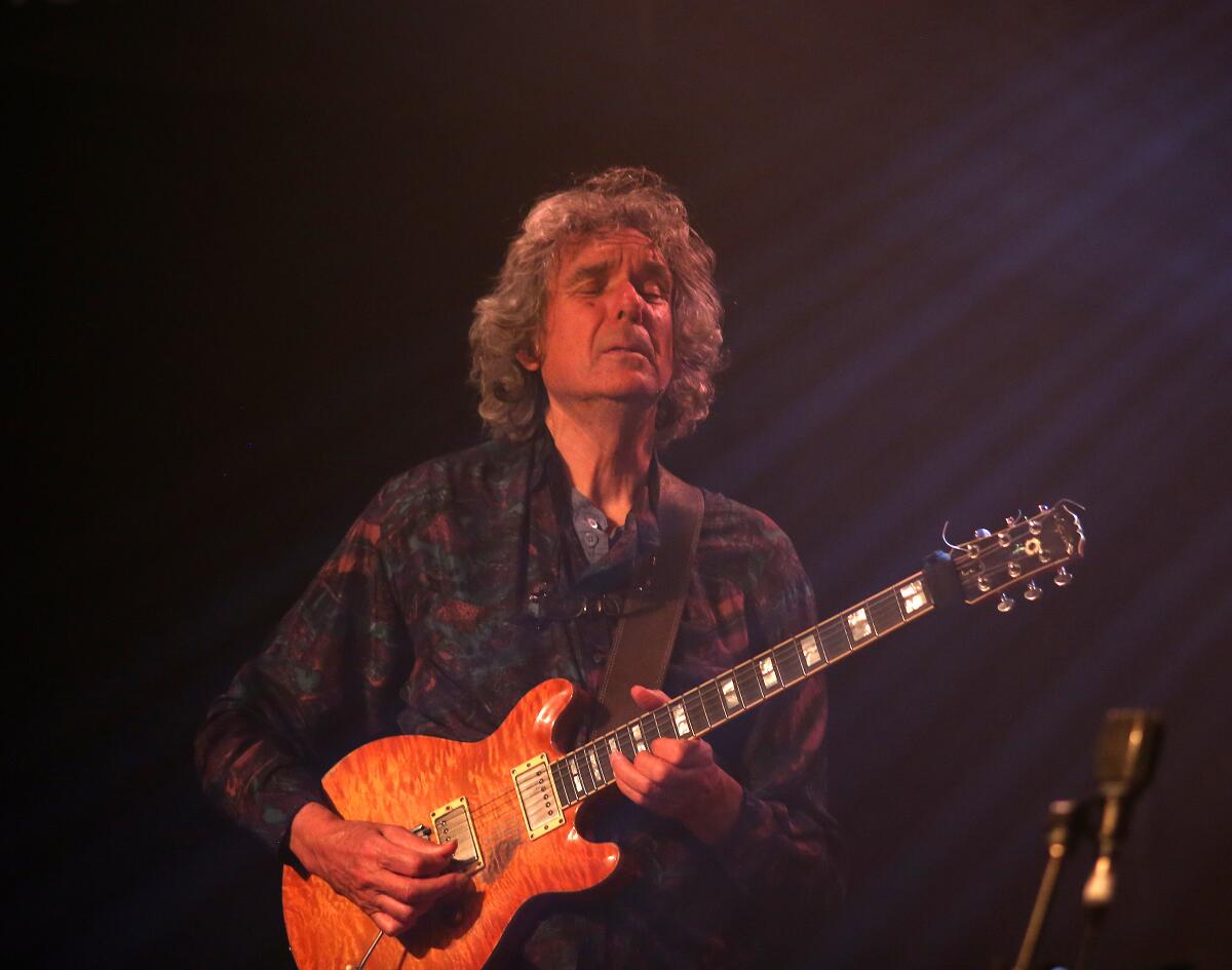 John Etheridge of Soft Machine performs in 2022 in Southampton, England.