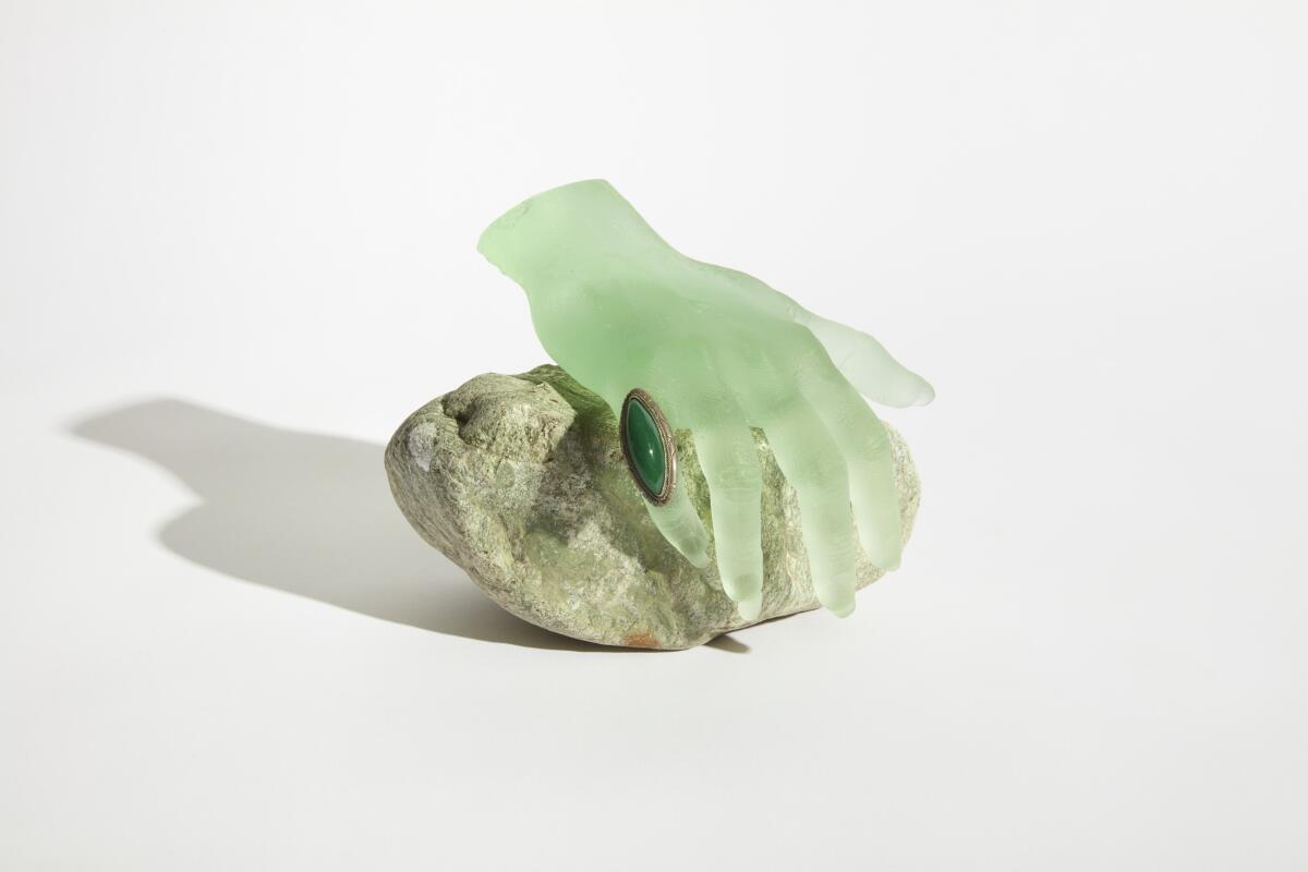 "Inheritance" multimedia artwork by Kelly Akashi at MCASD.