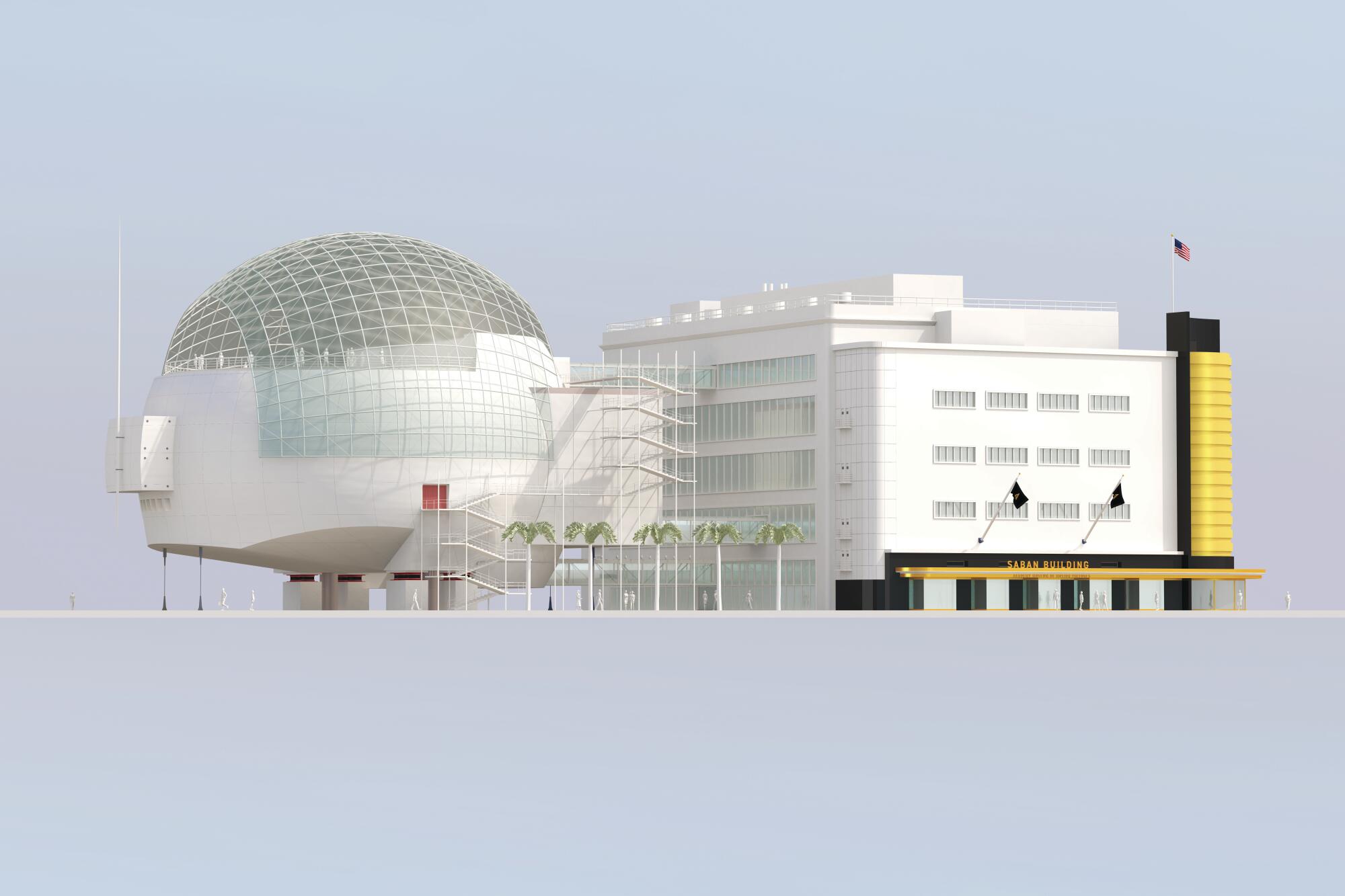 Illustration of the Academy Museum of Motion Pictures