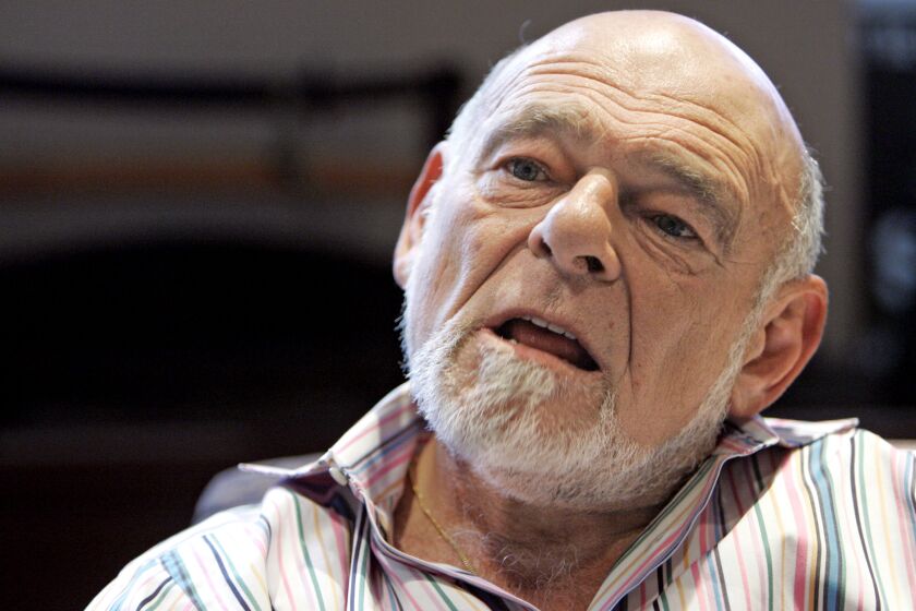 Billionaire investor Sam Zell speaks during an interview Tuesday, March 20, 2007, in Chicago. Zell said Tuesday that he remains in talks with Tribune Co. and his proposal to acquire the media conglomerate still is on the table. (AP Photo/M. Spencer Green)
