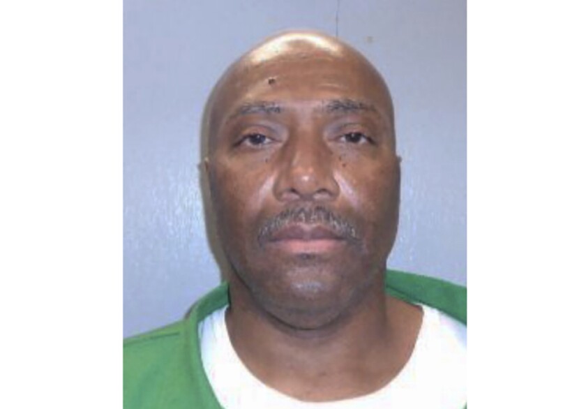 This photo provided by South Carolina Dept. of Corrections shows Richard Moore. Moore, an inmate set to die either by a firing squad or in the electric chair later this month is asking the state Supreme Court to halt his execution, Friday, April 8, 2022. Lawyers for 57-year-old Richard Moore say he shouldn't face execution until judges can determine if either method is cruel and unusual punishment. ( South Carolina Dept. of Corrections via AP)