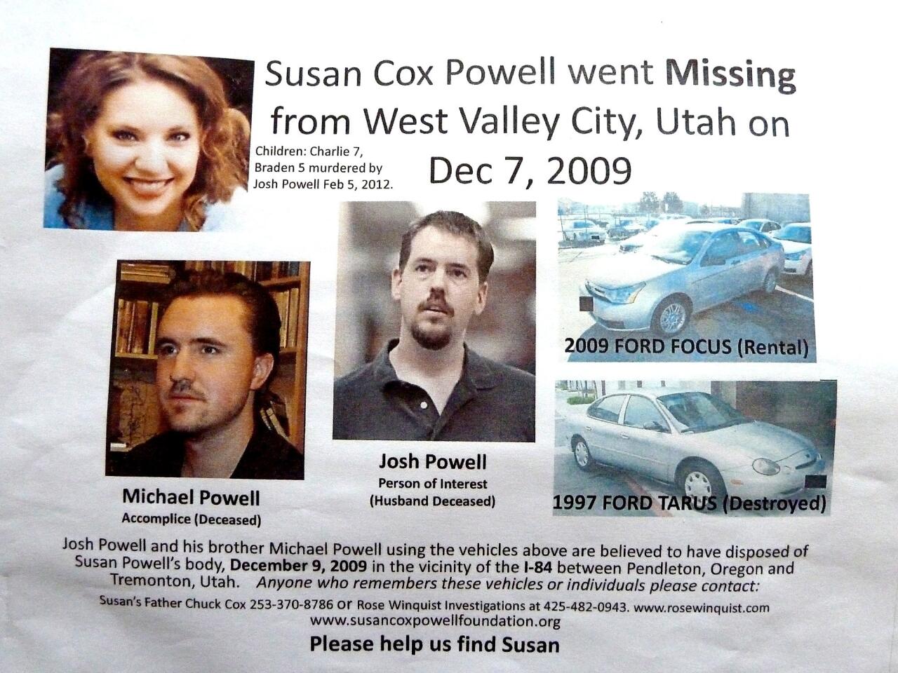 Susan Powell's father still searching for her