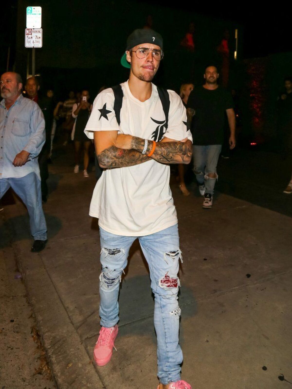 Justin Bieber was among the first celebrities to be spotted wearing Amiri's painstakingly distressed jeans.