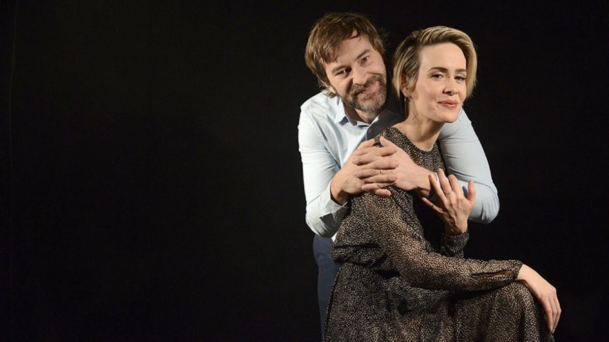 Sarah Paulson and Mark Duplass star in the quiet romance "Blue Jay."